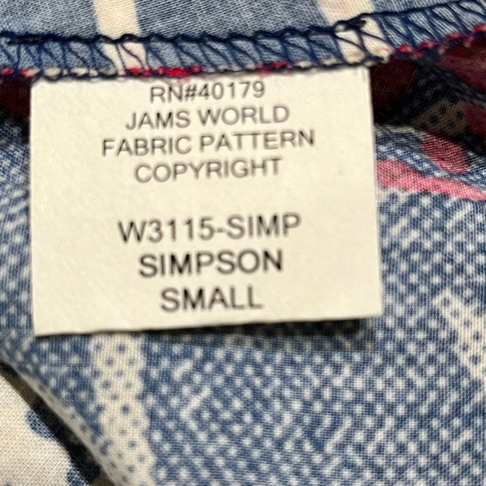 JAMS WORLD Simpson Print Vintage Maxi Sun Dress Size Small - Picture 12 of 13